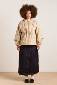 Damson Madder Matilda Brown Gingham Raincoat