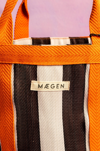 MÆGEN Orange, White & Aubergine Everywhere Bag - The Mercantile London