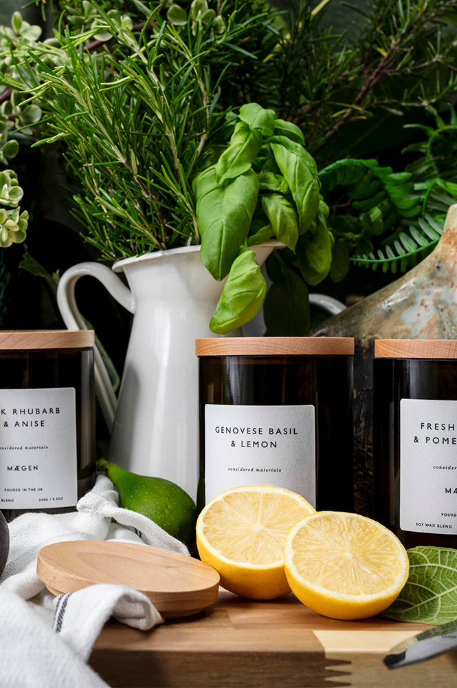 MÆGEN Genovese Basil & Lemon Orchard Candle - The Mercantile London