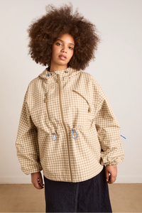 Damson Madder Matilda Brown Gingham Raincoat