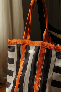 MÆGEN Orange, White & Aubergine Everywhere Bag - The Mercantile London