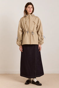 Damson Madder Matilda Brown Gingham Raincoat
