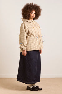 Damson Madder Matilda Brown Gingham Raincoat