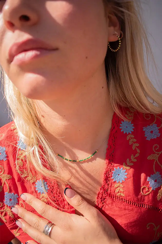 MAAS Emerald Seren Necklace - The Mercantile London