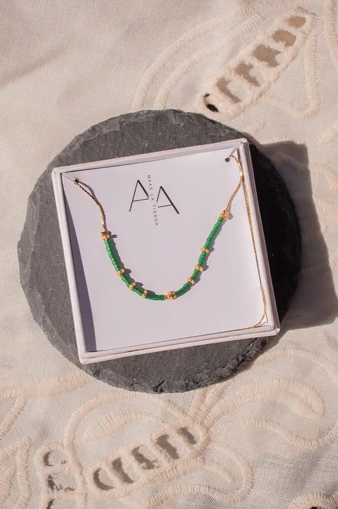 MAAS Emerald Seren Necklace - The Mercantile London