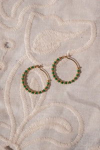 MAAS Emerald Mini Hoops - The Mercantile London