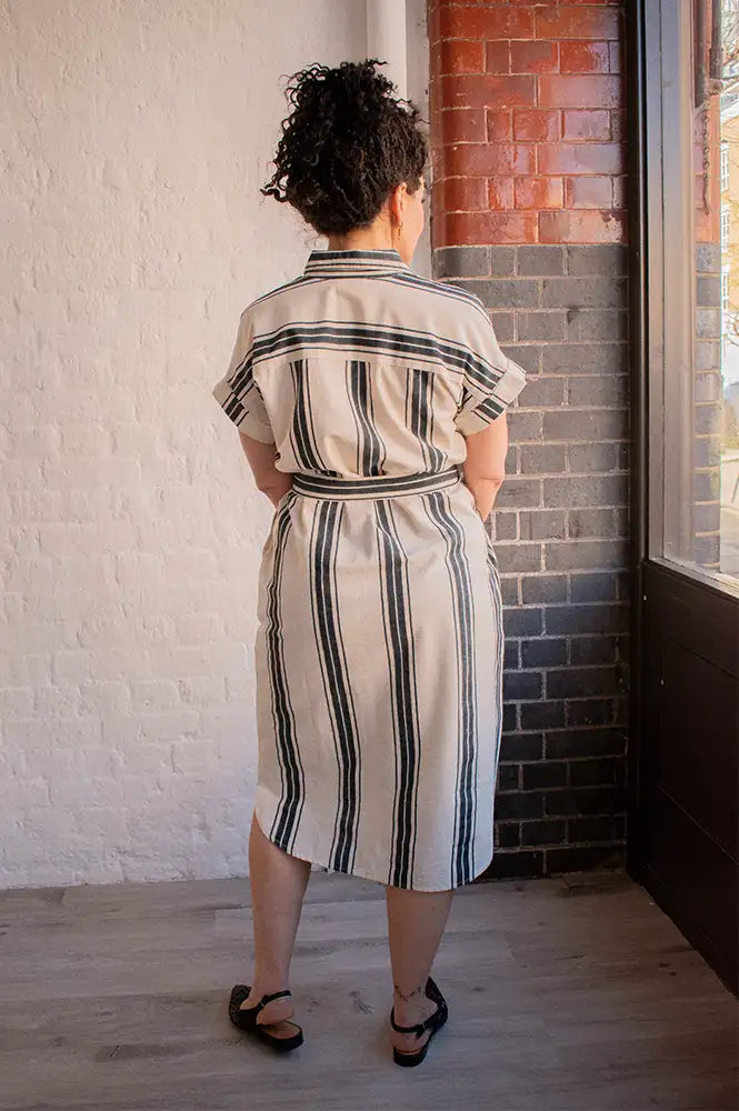 Fransa Maddie Meteorite Stripe Dress - The Mercantile London