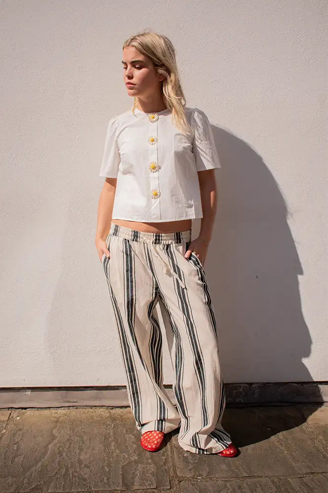 Fransa Maddie Meteorite Striped Trousers - The Mercantile London