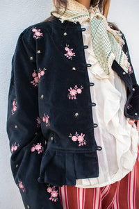 Maison Hotel Antoinette Night Roses Jacket