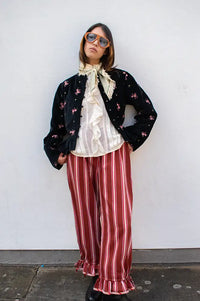 Maison Hotel Antoinette Night Roses Jacket