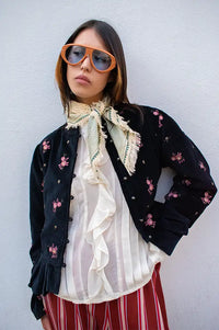 Maison Hotel Antoinette Night Roses Jacket