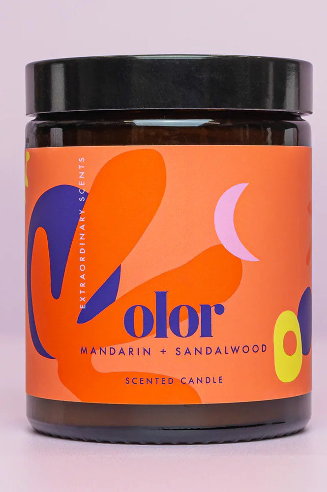 Olor Mandarin + Sandalwood Jar Candle - The Mercantile London