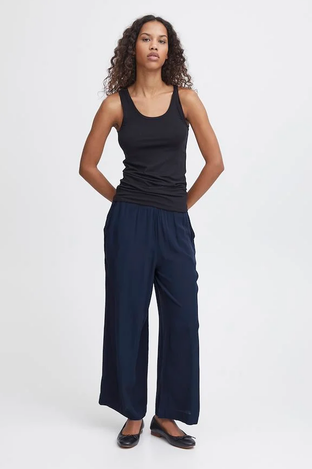 ICHI Marrakech Total Eclipse Trousers - The Mercantile London