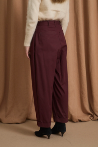 Sophie + Lucie Mar Burgundy Trousers