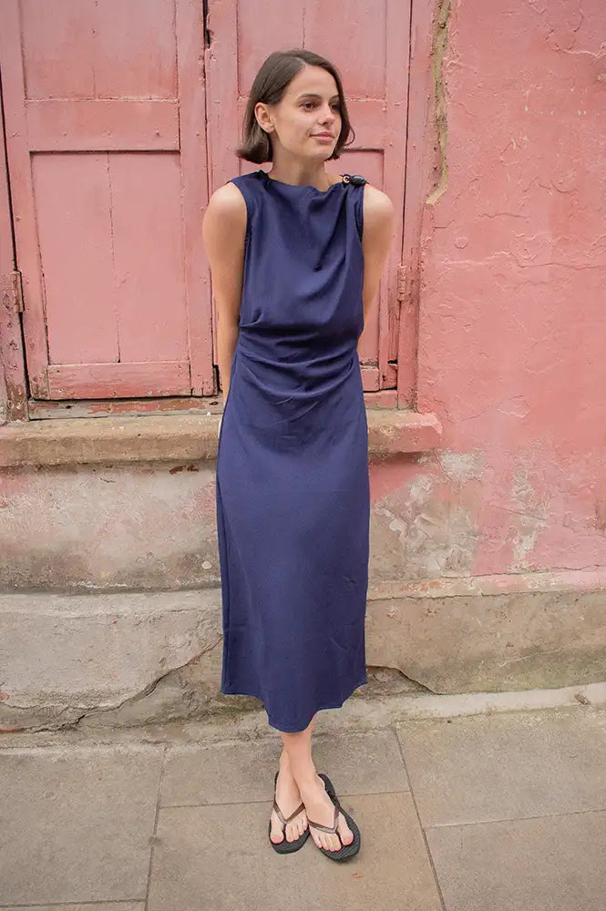 An'ge Milana Marine Dress - The Mercantile London