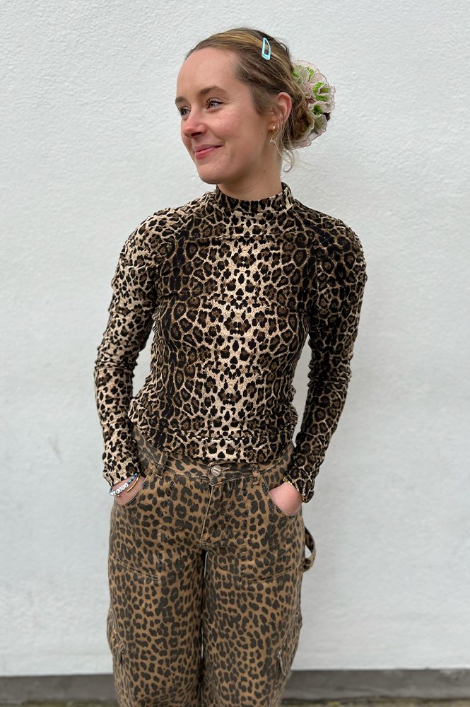 Lolly's Laundry Ellen Leopard Print Blouse - The Mercantile London