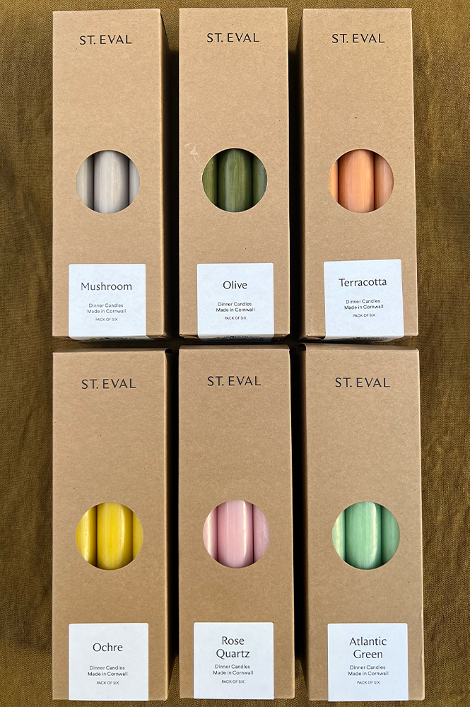 St. Eval Olive Dinner Candles - The Mercantile London