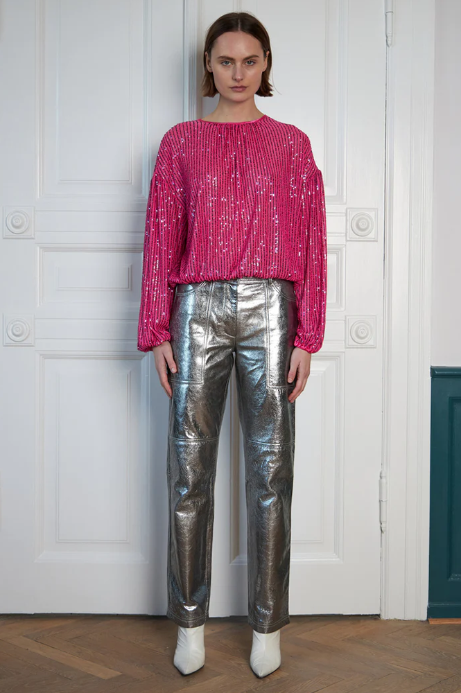 Stella Nova Pink Sequins Blouse - The Mercantile London