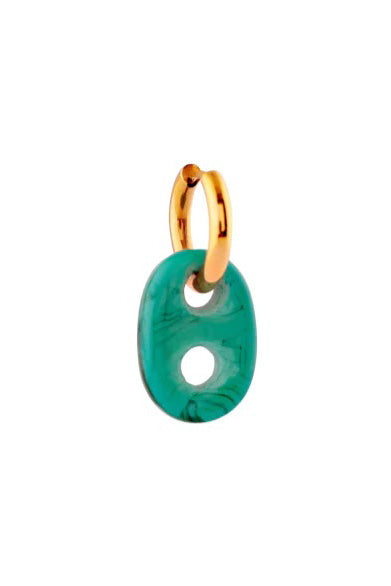 Sandralexandra Single Mariner Link Turquoise Earring - The Mercantile London