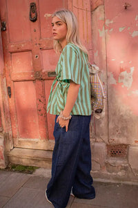 L.F. Markey Grant Chambray Denim Trousers - The Mercantile London