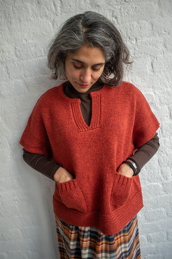 L.F. Markey Grayson Rust Knitted Top - The Mercantile London