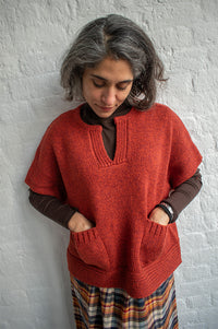 L.F. Markey Grayson Rust Knitted Top - The Mercantile London