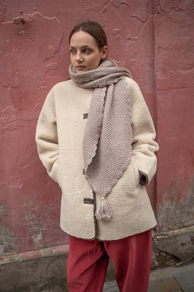 Yerse Marnie Ecru Coat - The Mercantile London