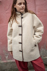 Yerse Marnie Ecru Coat - The Mercantile London