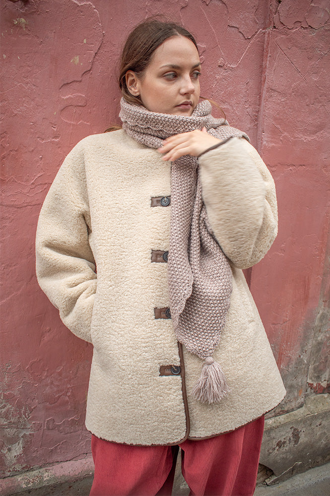 Yerse Marnie Ecru Coat - The Mercantile London