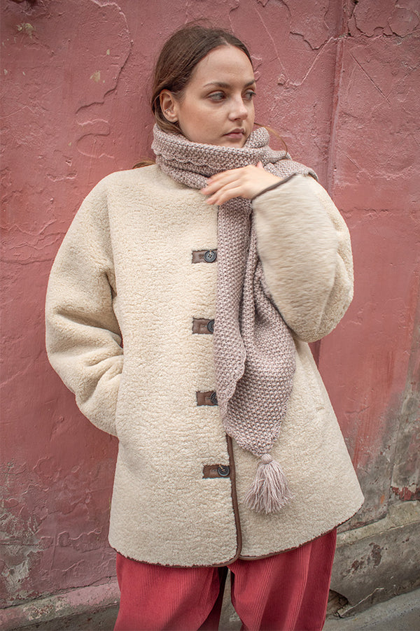 Yerse Marnie Ecru Coat - The Mercantile London