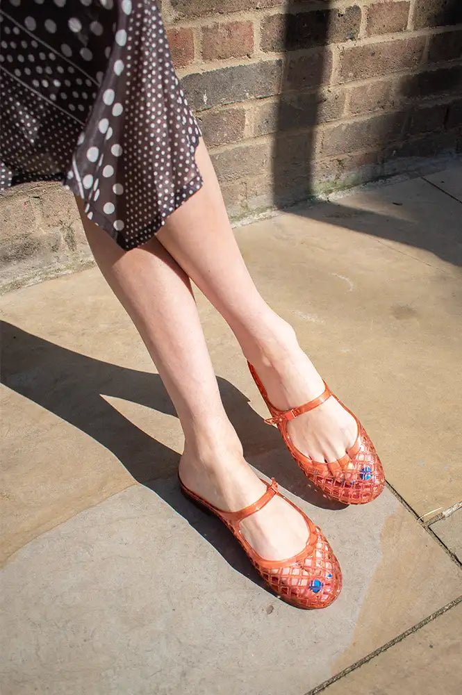 Jellybee Mary Jane Red Jelly Shoes - The Mercantile London