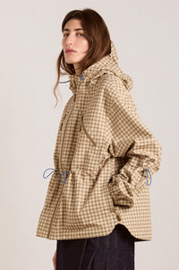 Damson Madder Matilda Brown Gingham Raincoat - The Mercantile London