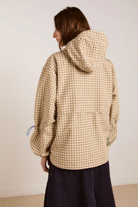 Damson Madder Matilda Brown Gingham Raincoat - The Mercantile London