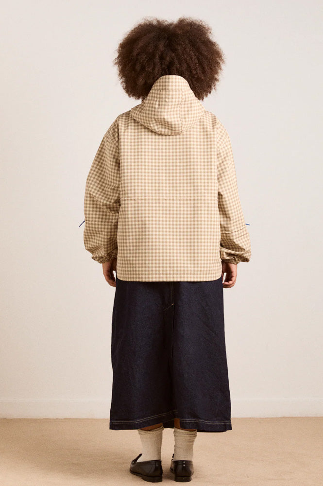 Damson Madder Matilda Brown Gingham Raincoat - The Mercantile London