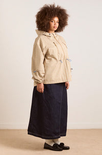 Damson Madder Matilda Brown Gingham Raincoat - The Mercantile London
