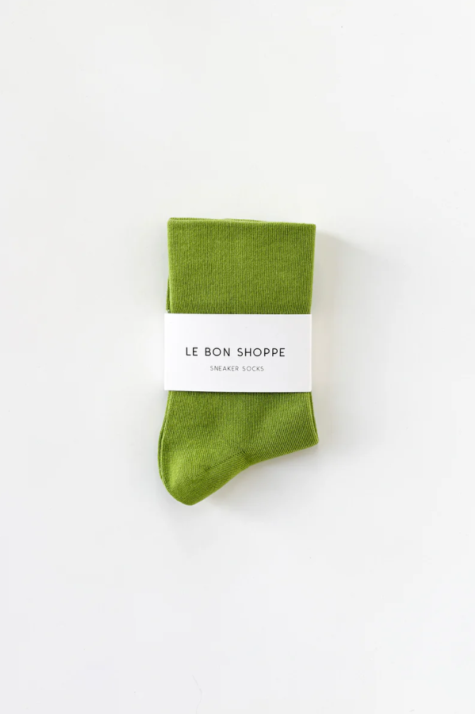 Le Bon Shoppe Matcha Sneaker Socks - The Mercantile London
