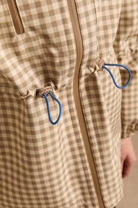 Damson Madder Matilda Brown Gingham Raincoat - The Mercantile London