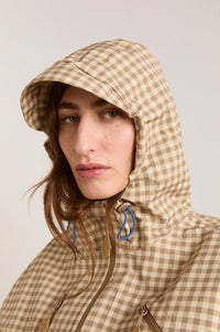 Damson Madder Matilda Brown Gingham Raincoat - The Mercantile London