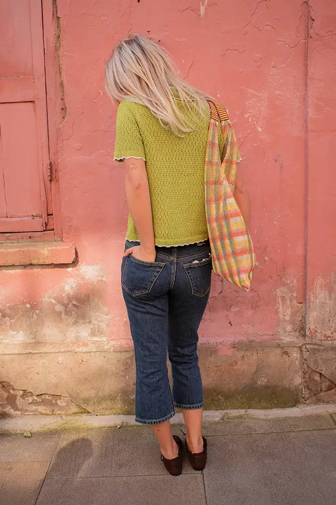 Petite Mendigote Mina Pistachio Knitted Shirt - The Mercantile London