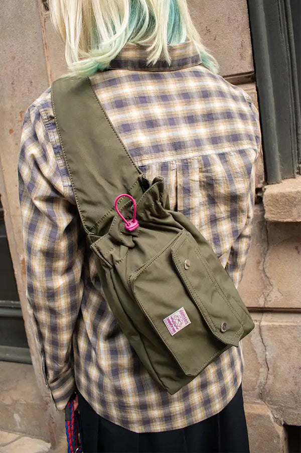 Damson Madder Matilda Dark Green & Magenta Cross Body Bag