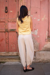 Bibico Alma Lemon Striped Tank Top