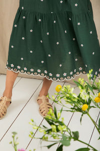 Bonté Mavis Field Green Dress - The Mercantile London