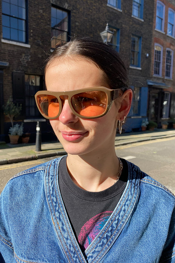 A Kjaerbede Max Chocolate Sunglasses - The Mercantile London
