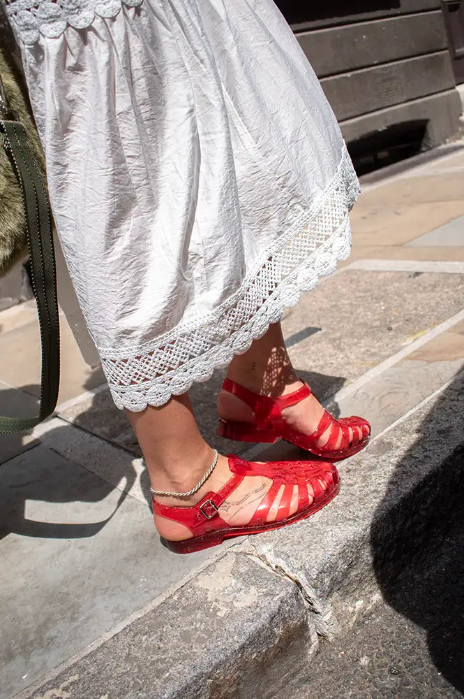 Meduse Sunchanvre Red Jelly Sandals