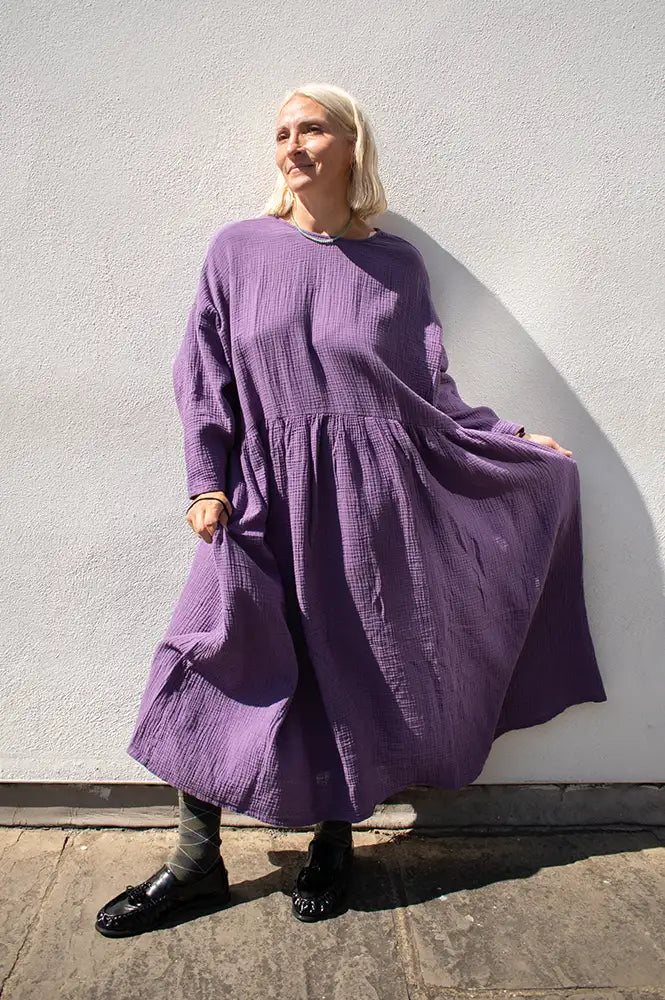April Meets October Jacaranda Picnic Dress