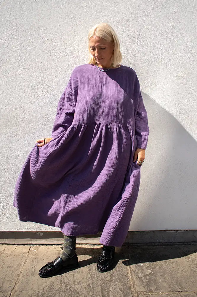April Meets October Jacaranda Picnic Dress