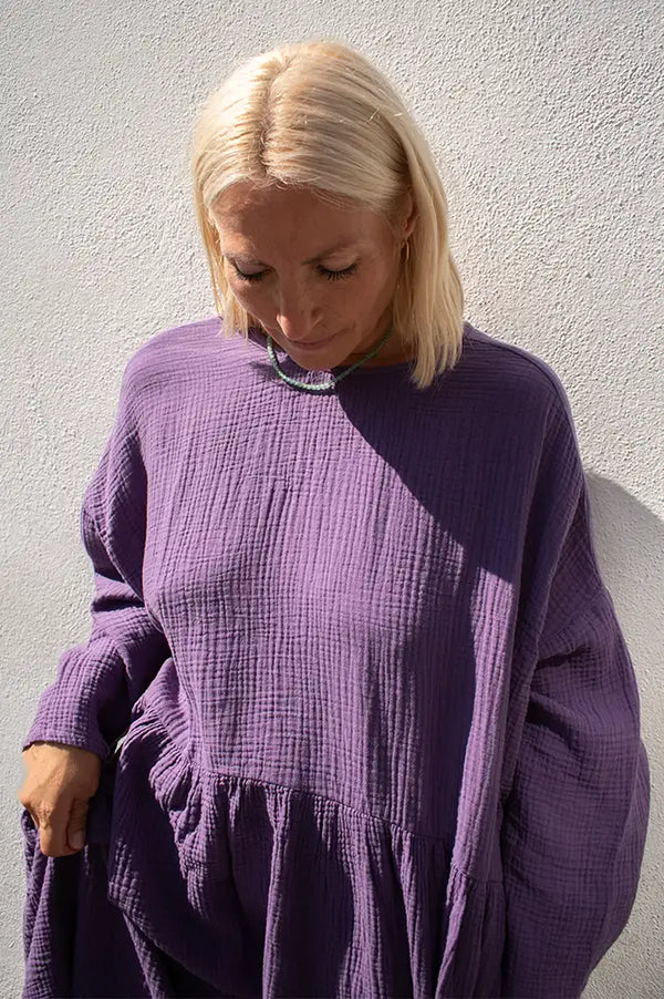 April Meets October Jacaranda Picnic Dress