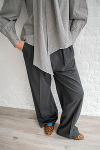 Petite Mendigote Paros Charcoal Trousers - The Mercantile London