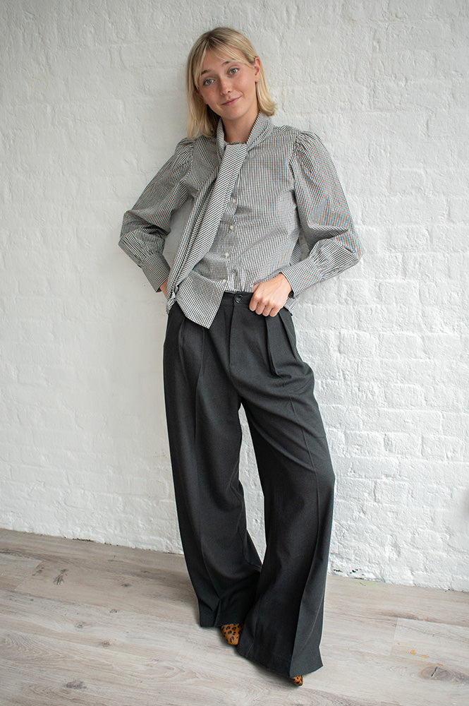 Petite Mendigote Paros Charcoal Trousers - The Mercantile London