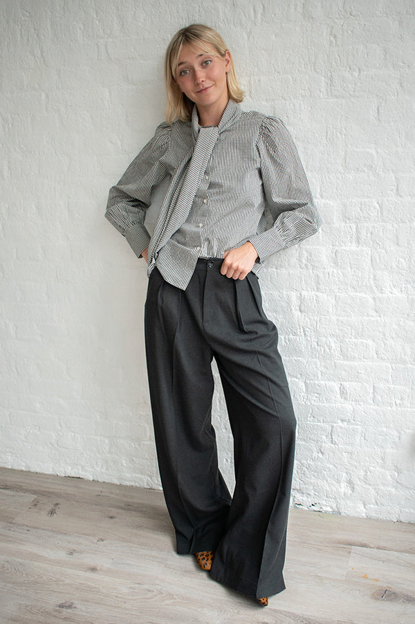 Petite Mendigote Paros Charcoal Trousers - The Mercantile London